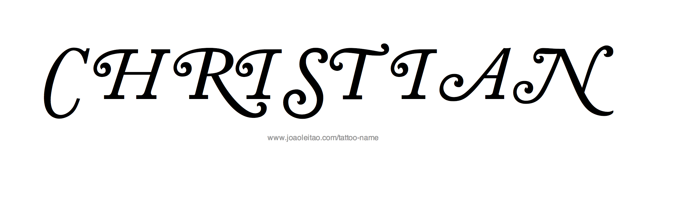 Tattoo Design Name Christian