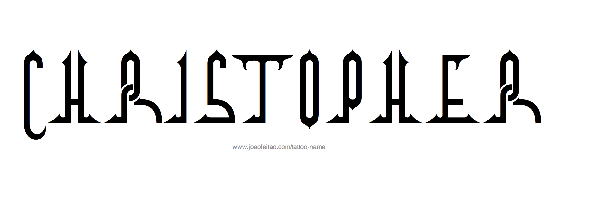 Tattoo Design Name Christopher