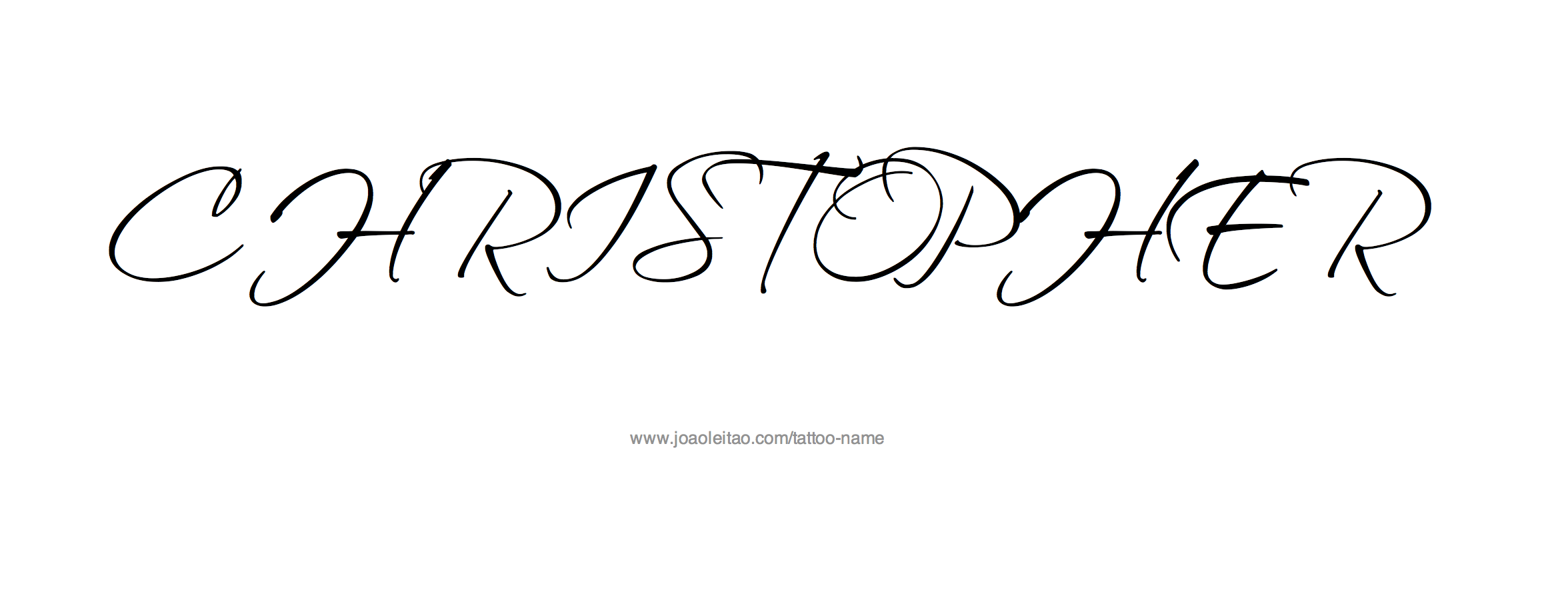 Tattoo Design Name Christopher