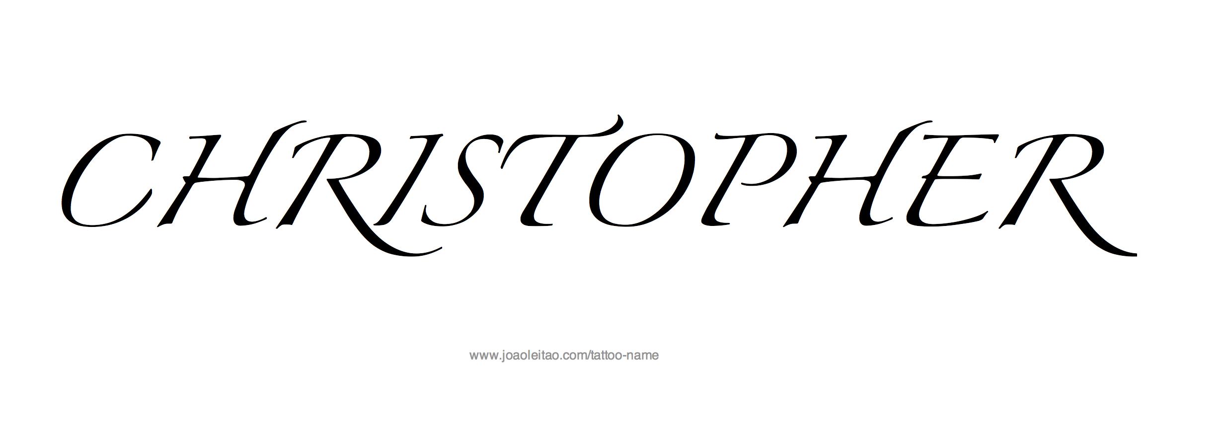 Tattoo Design Name Christopher