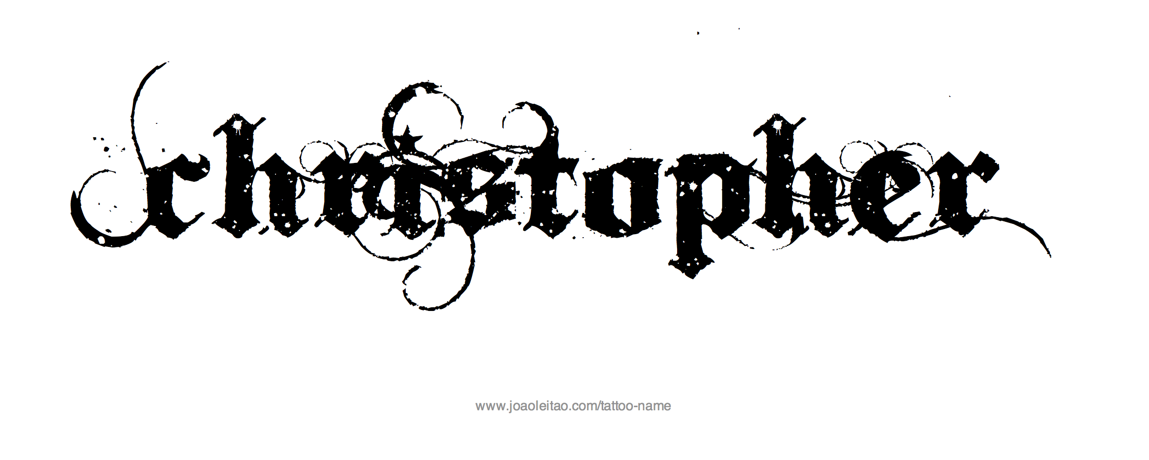 Tattoo Design Name Christopher