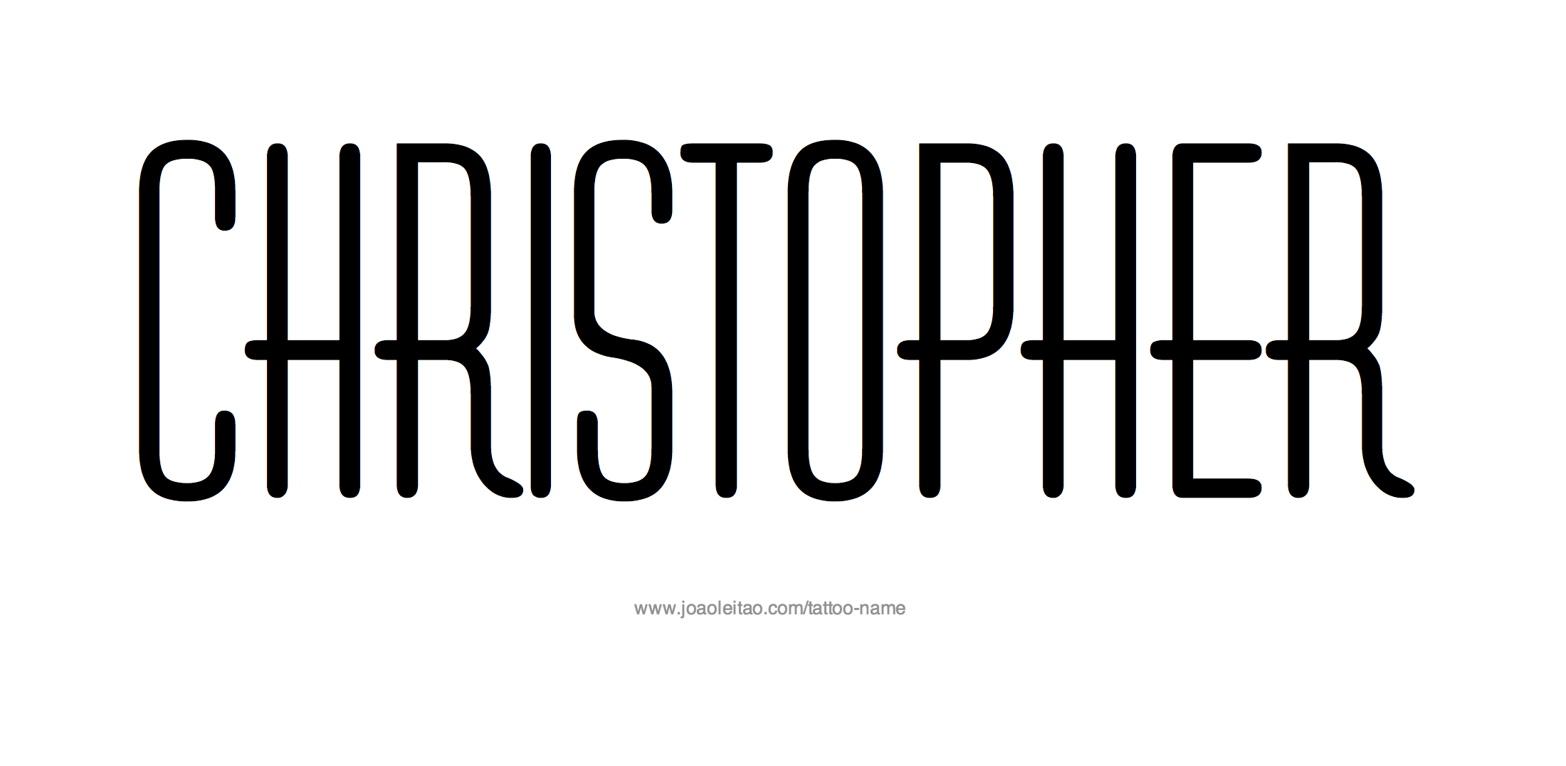 Tattoo Design Name Christopher