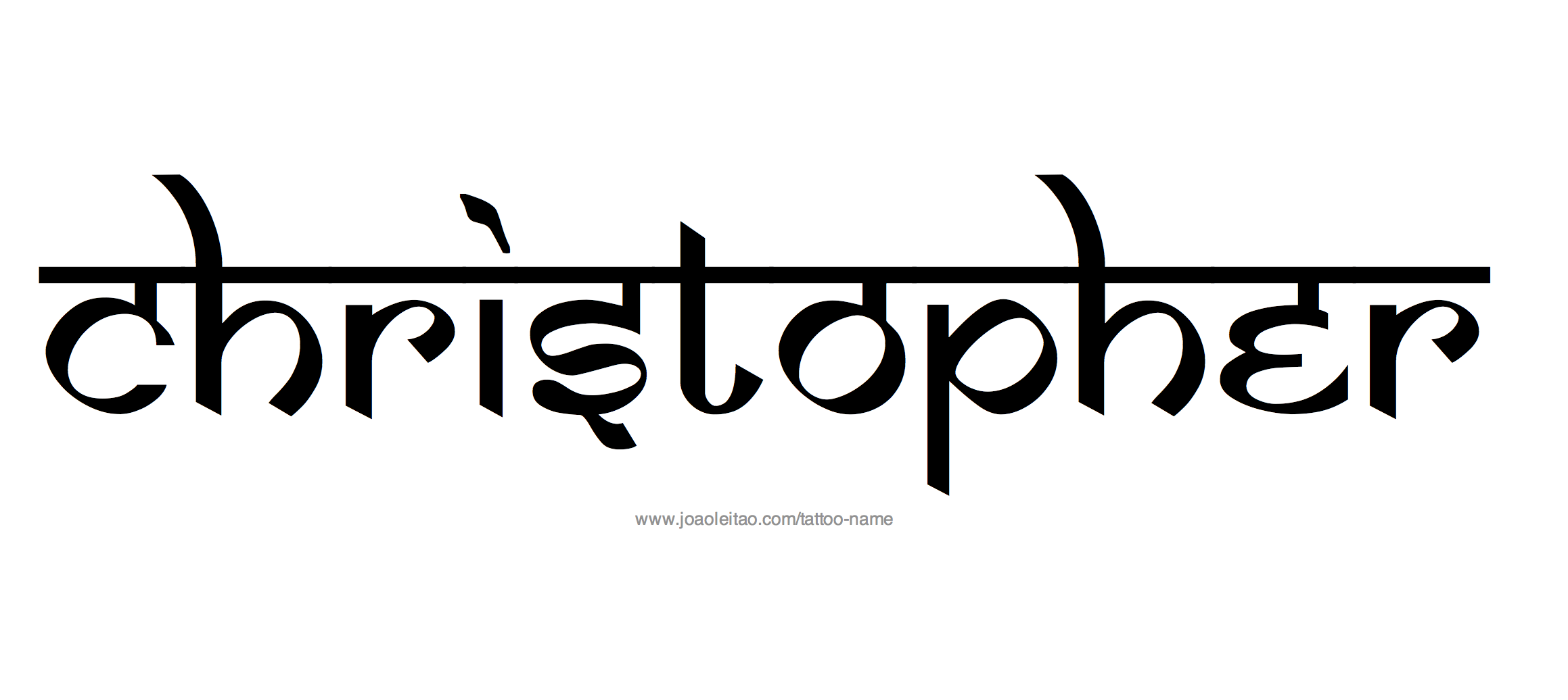 Tattoo Design Name Christopher