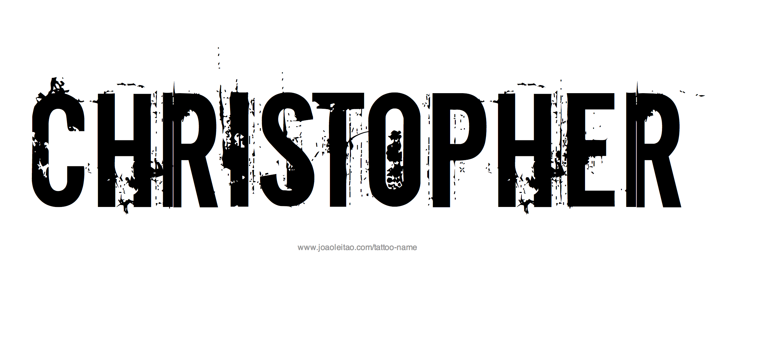 Tattoo Design Name Christopher