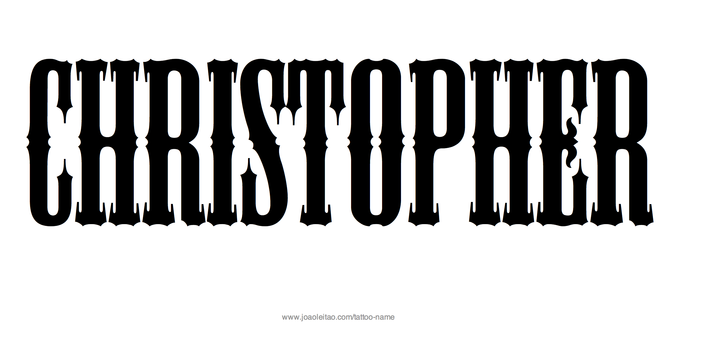 Tattoo Design Name Christopher