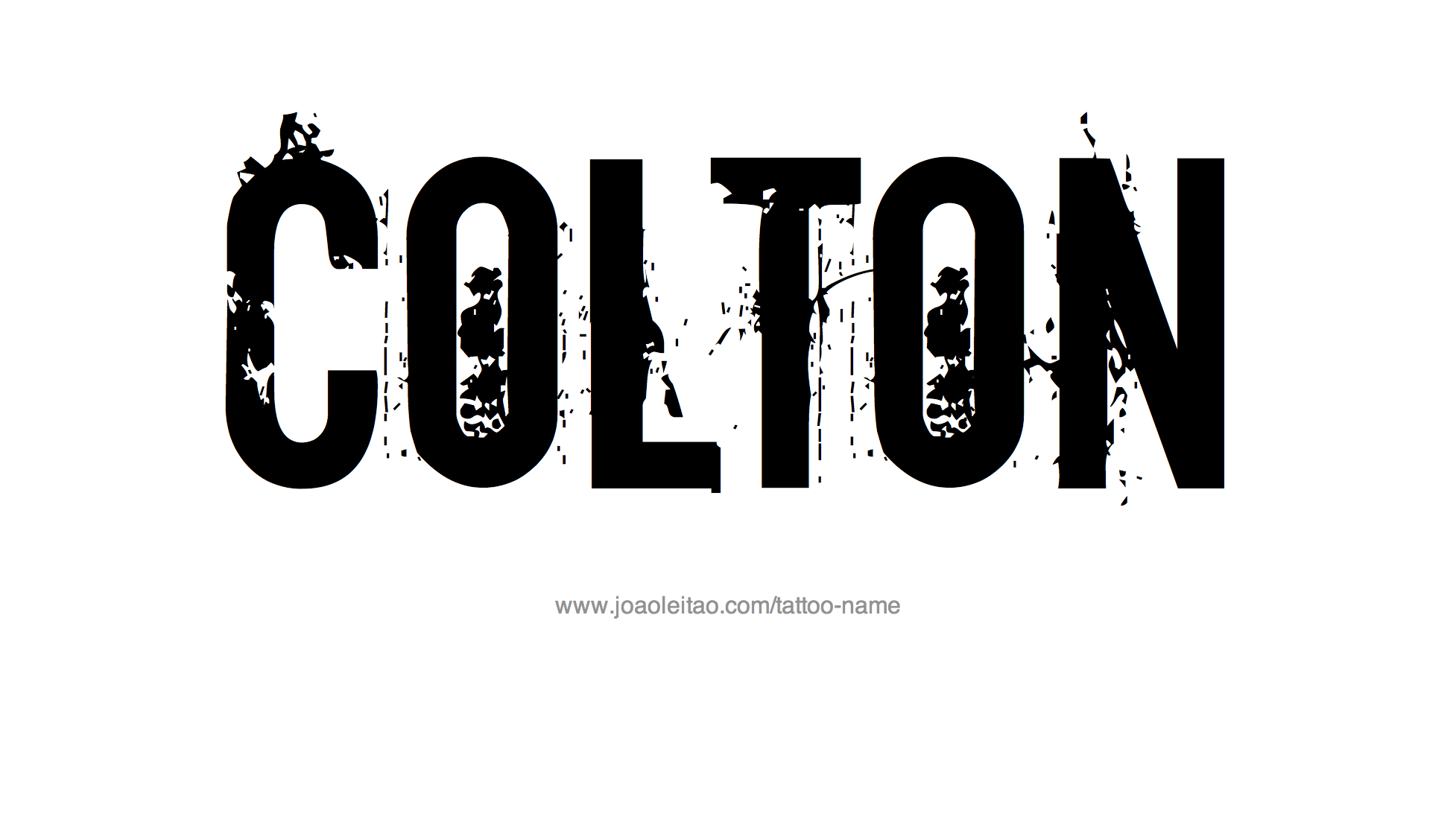 Tattoo Design Name Colton