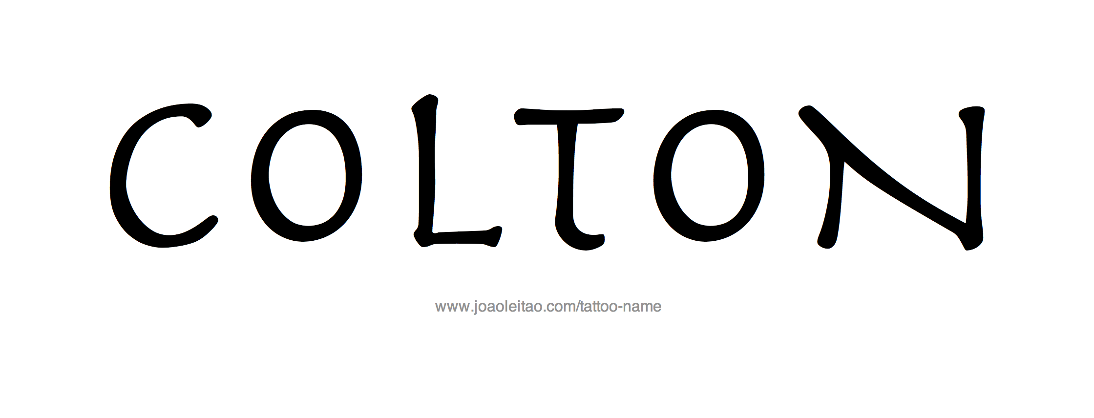 Tattoo Design Name Colton