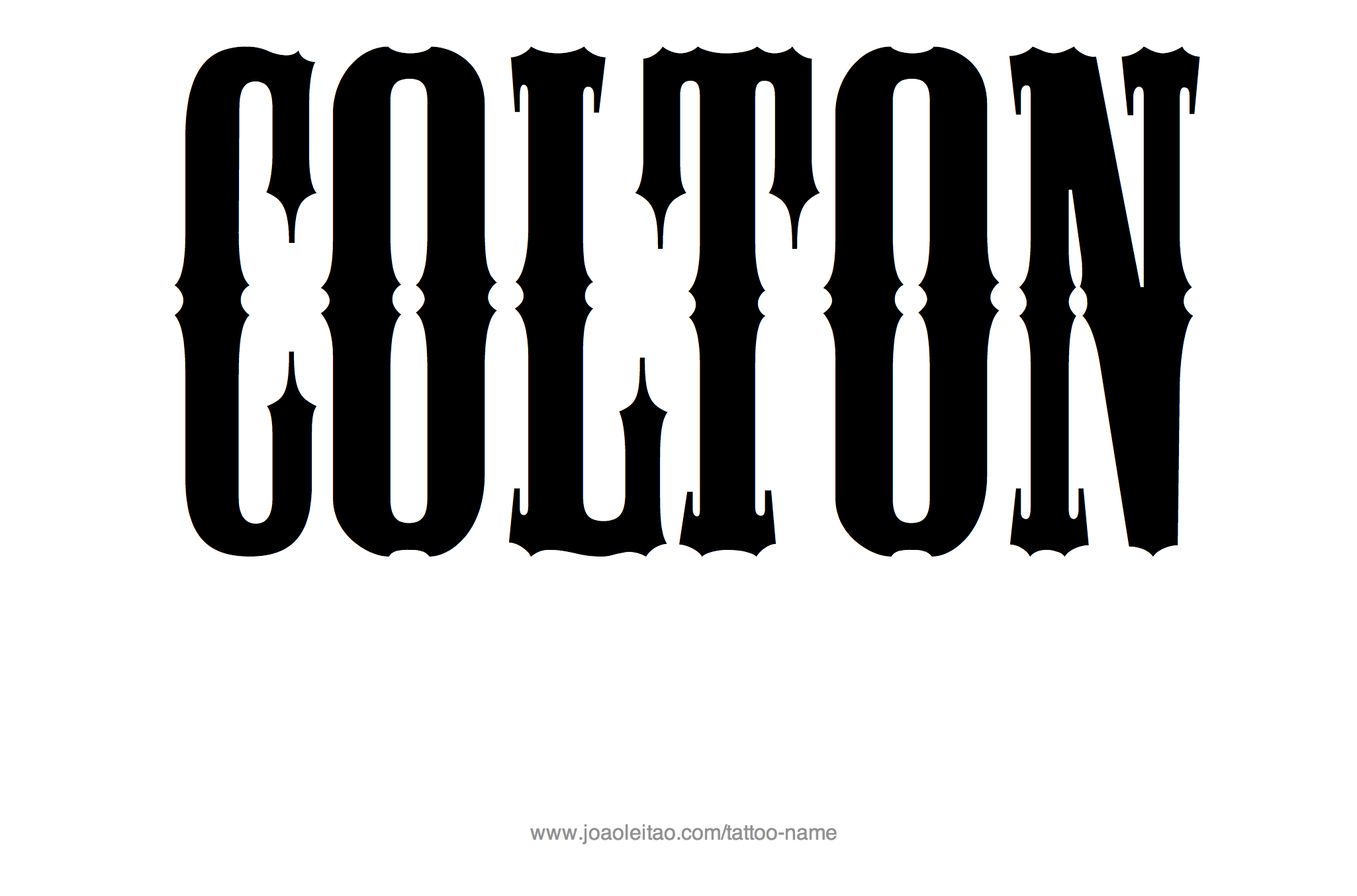 Tattoo Design Name Colton