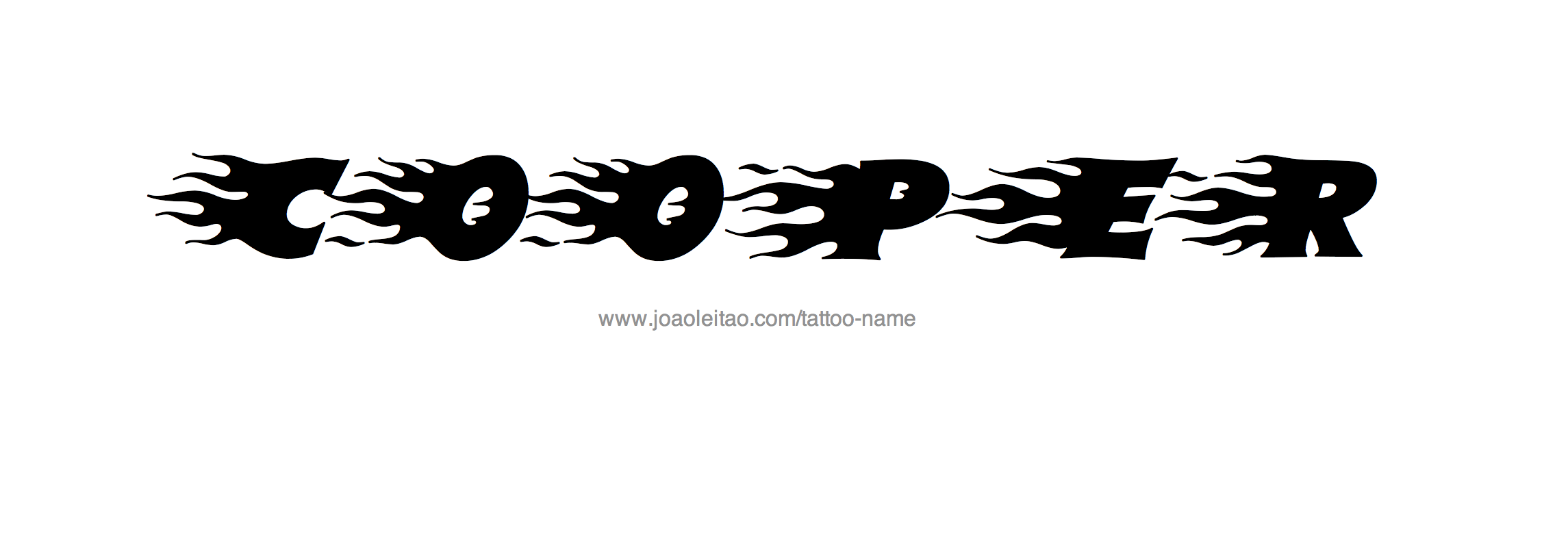 Tattoo Design Name Cooper