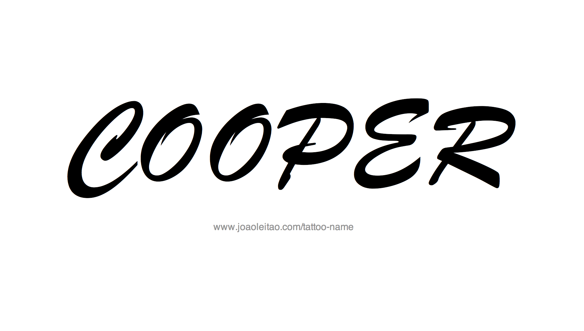 Tattoo Design Name Cooper