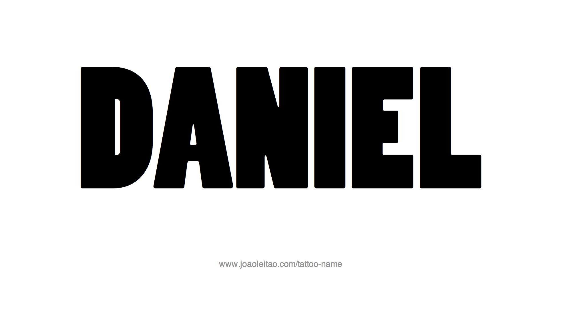 Tattoo Design Name Daniel