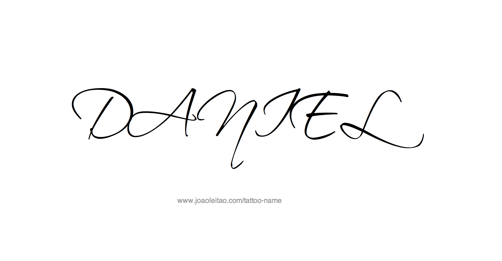 Tattoo Design Name Daniel