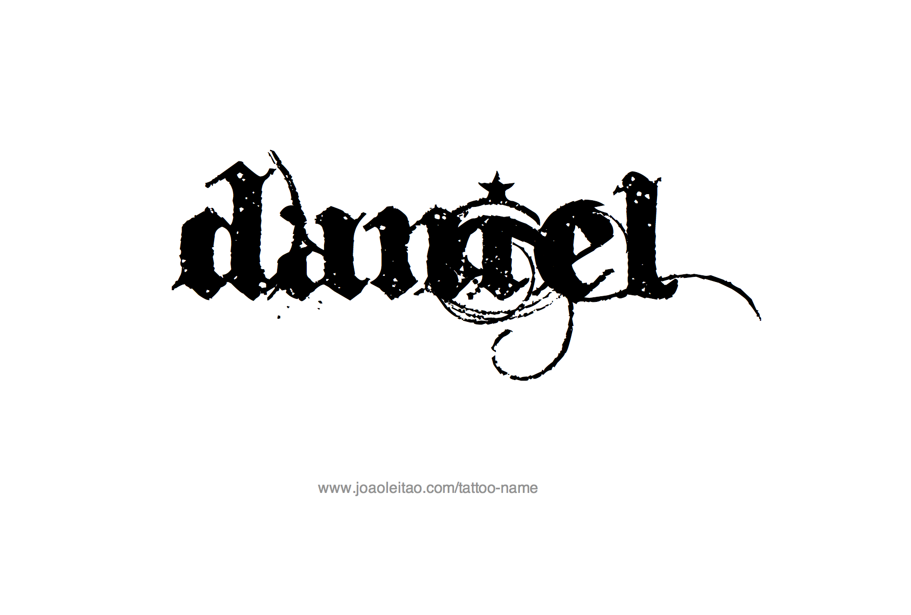 Tattoo Design Name Daniel