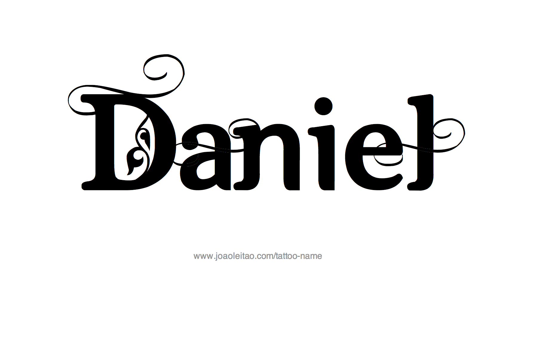 Tattoo Design Name Daniel