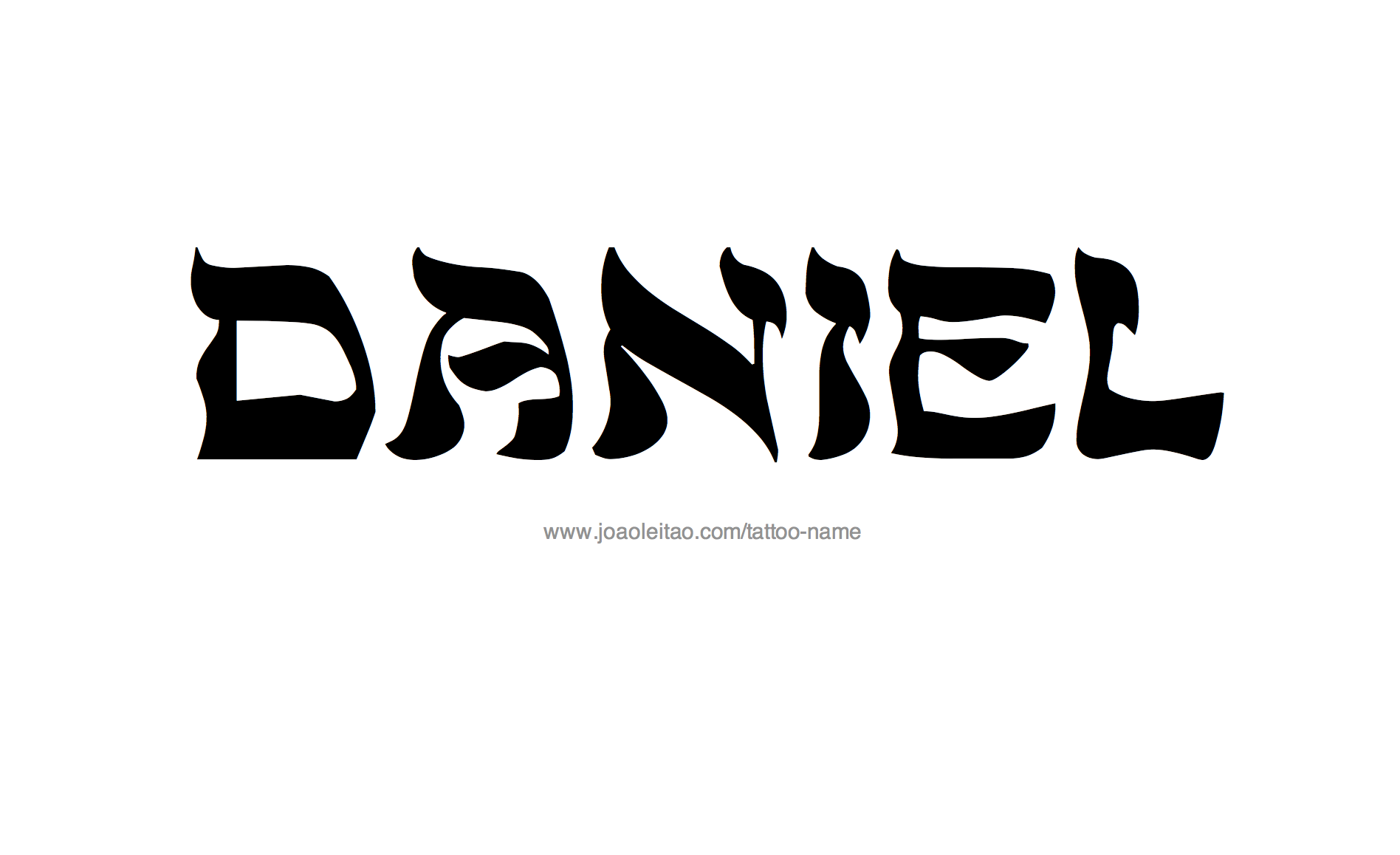 Tattoo Design Name Daniel