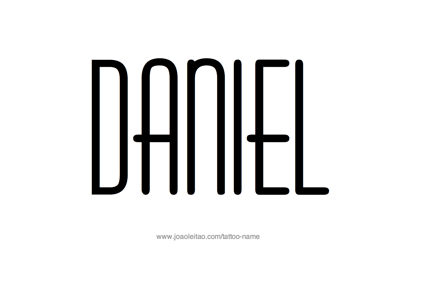 Tattoo Design Name Daniel