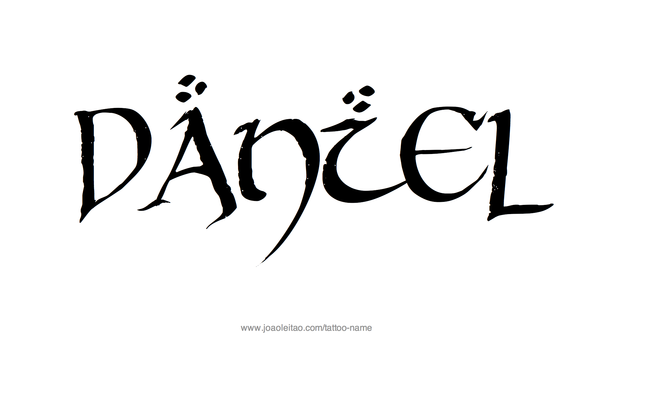 Tattoo Design Name Daniel