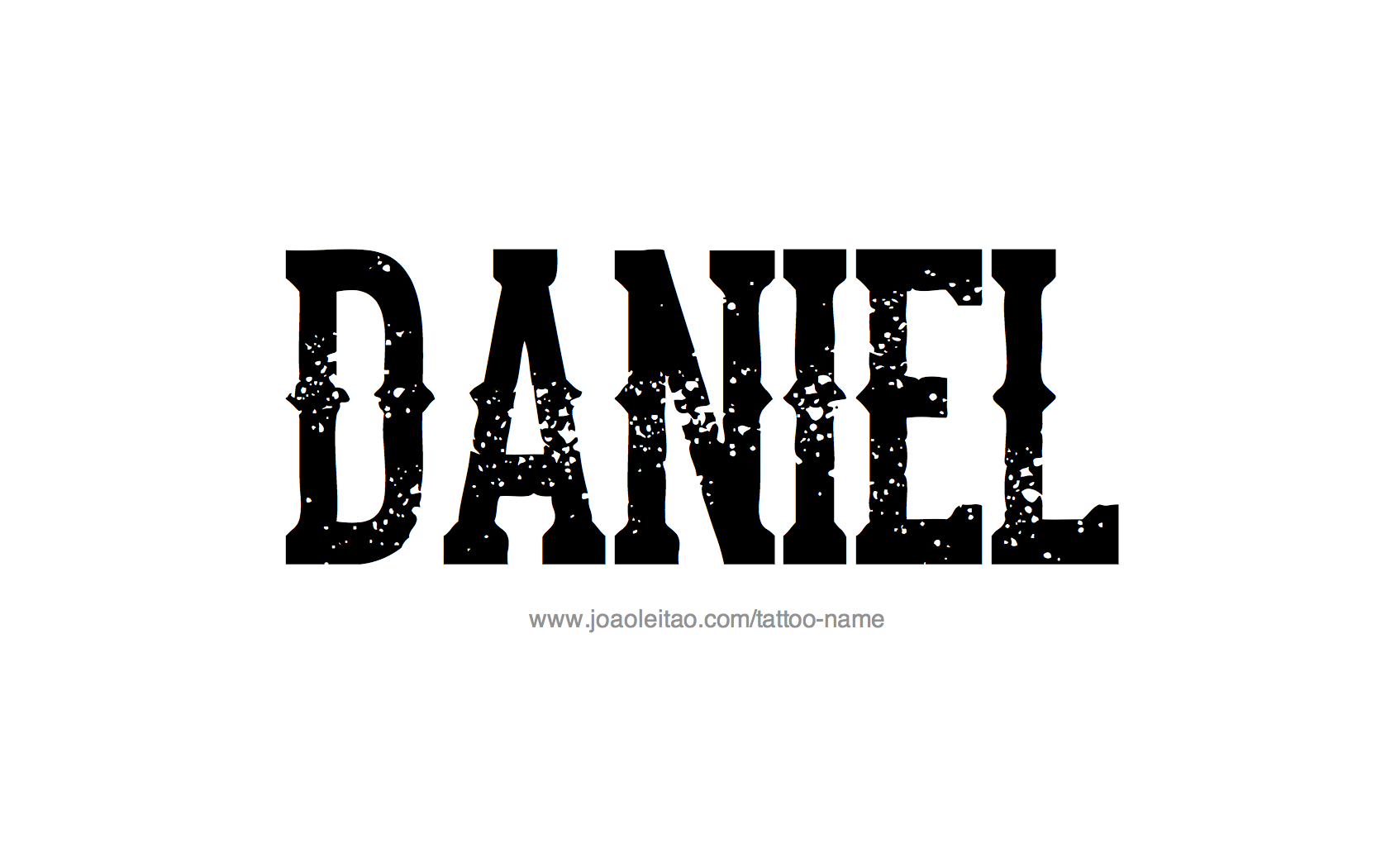 Tattoo Design Name Daniel