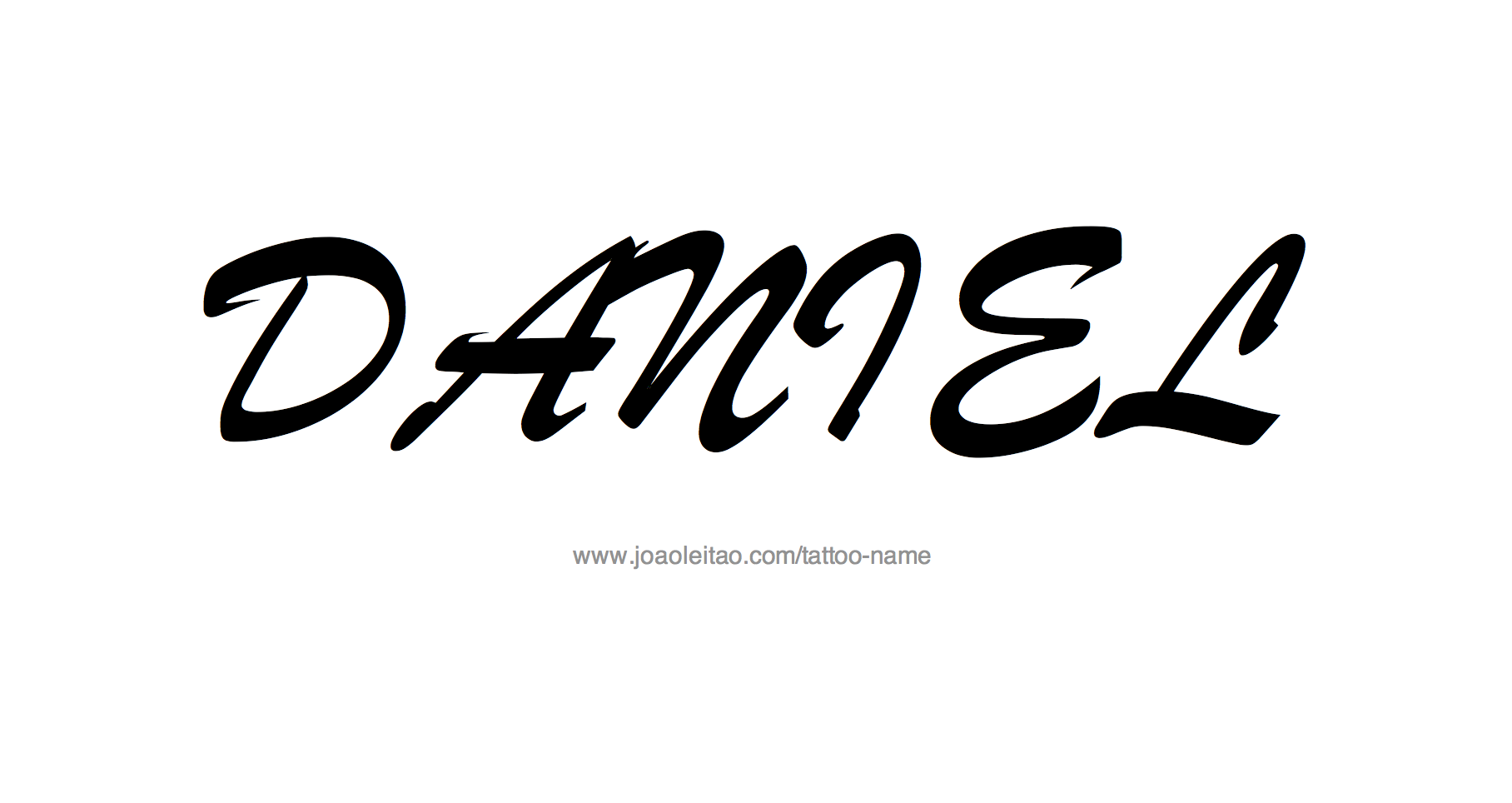 Tattoo Design Name Daniel