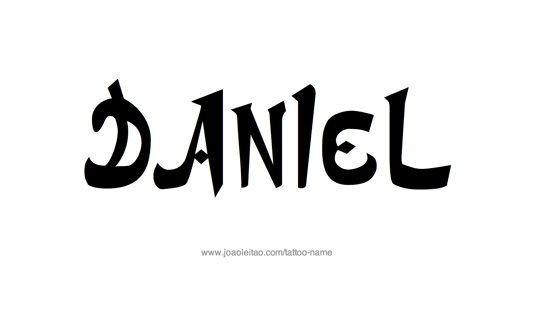 Tattoo Design Name Daniel