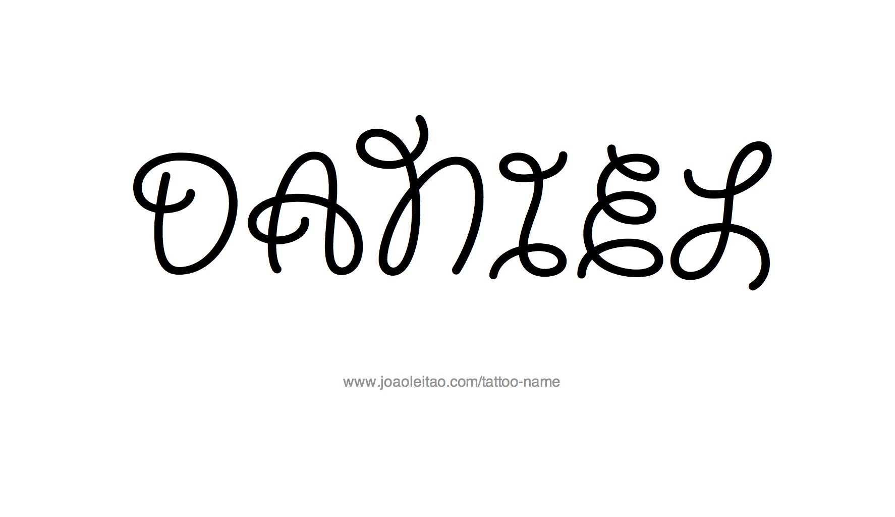 Tattoo Design Name Daniel