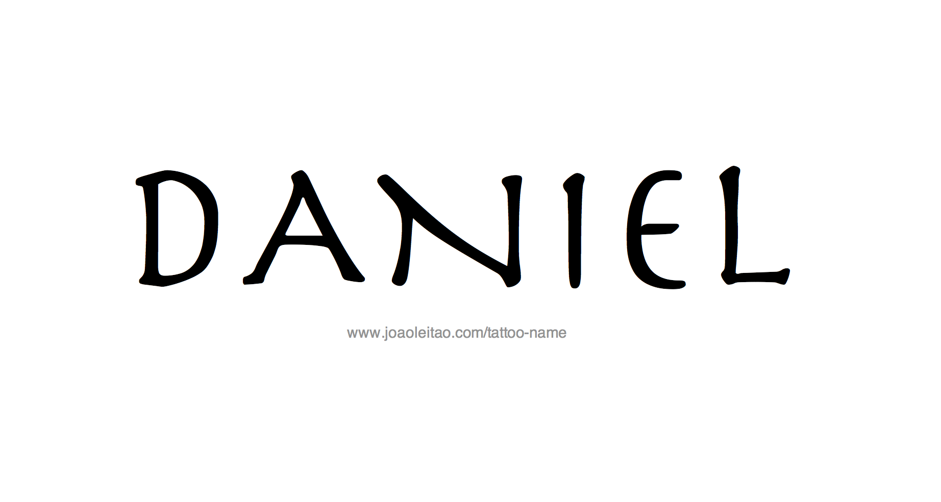 Tattoo Design Name Daniel