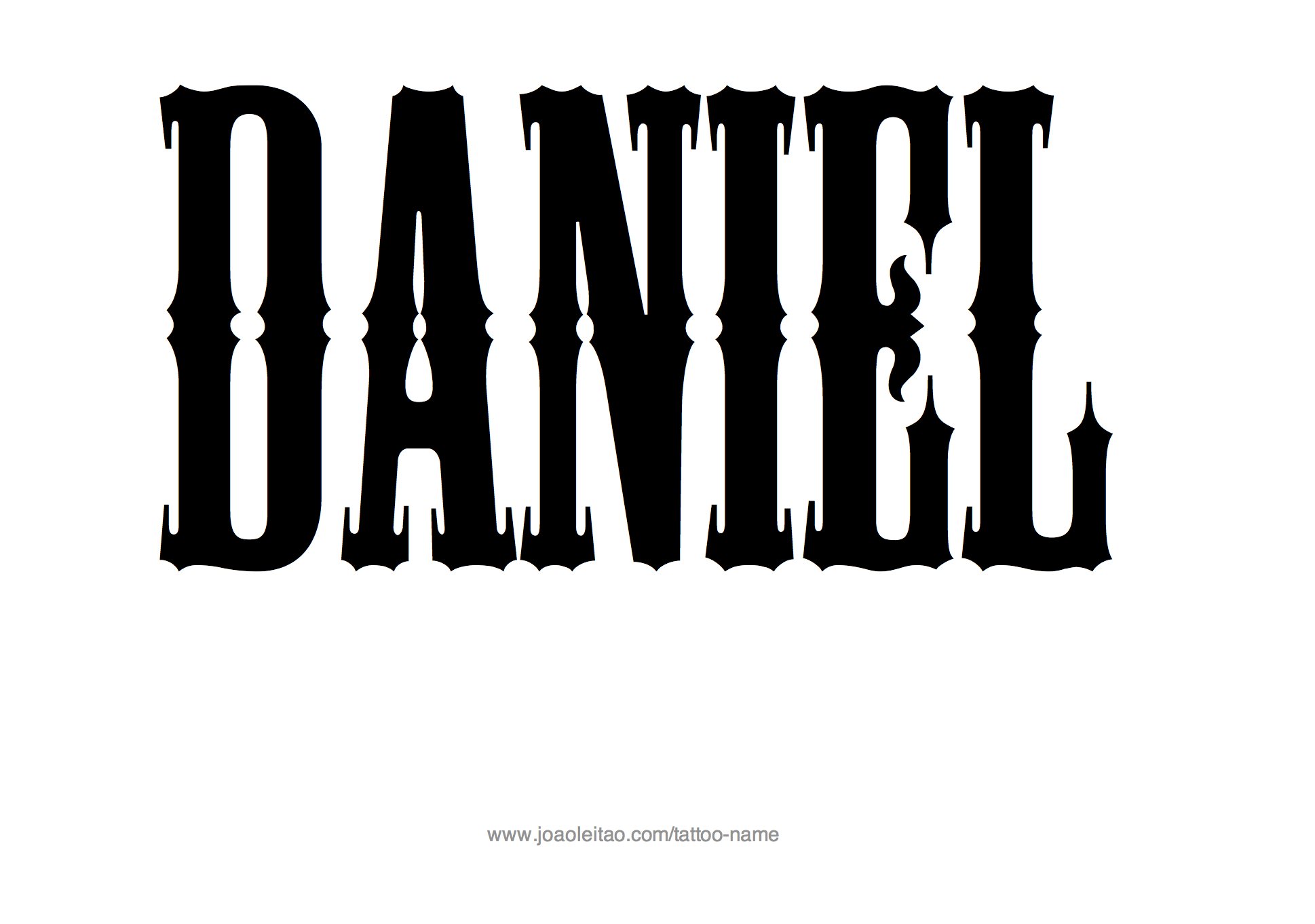 Tattoo Design Name Daniel