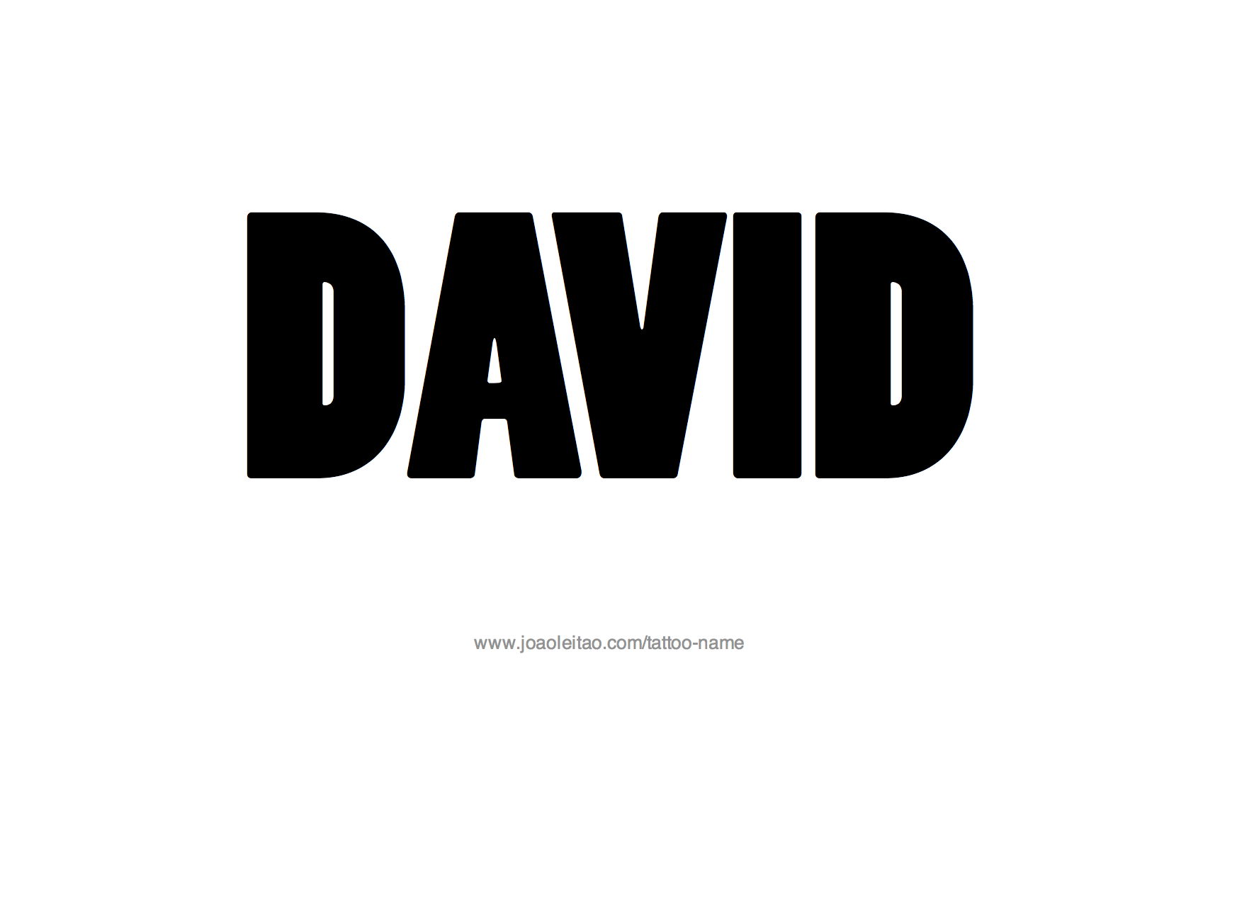 Tattoo Design Name David