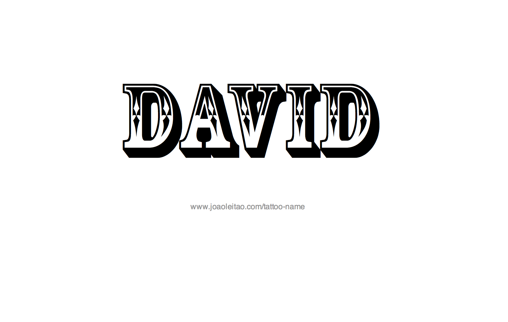 Tattoo Design Name David