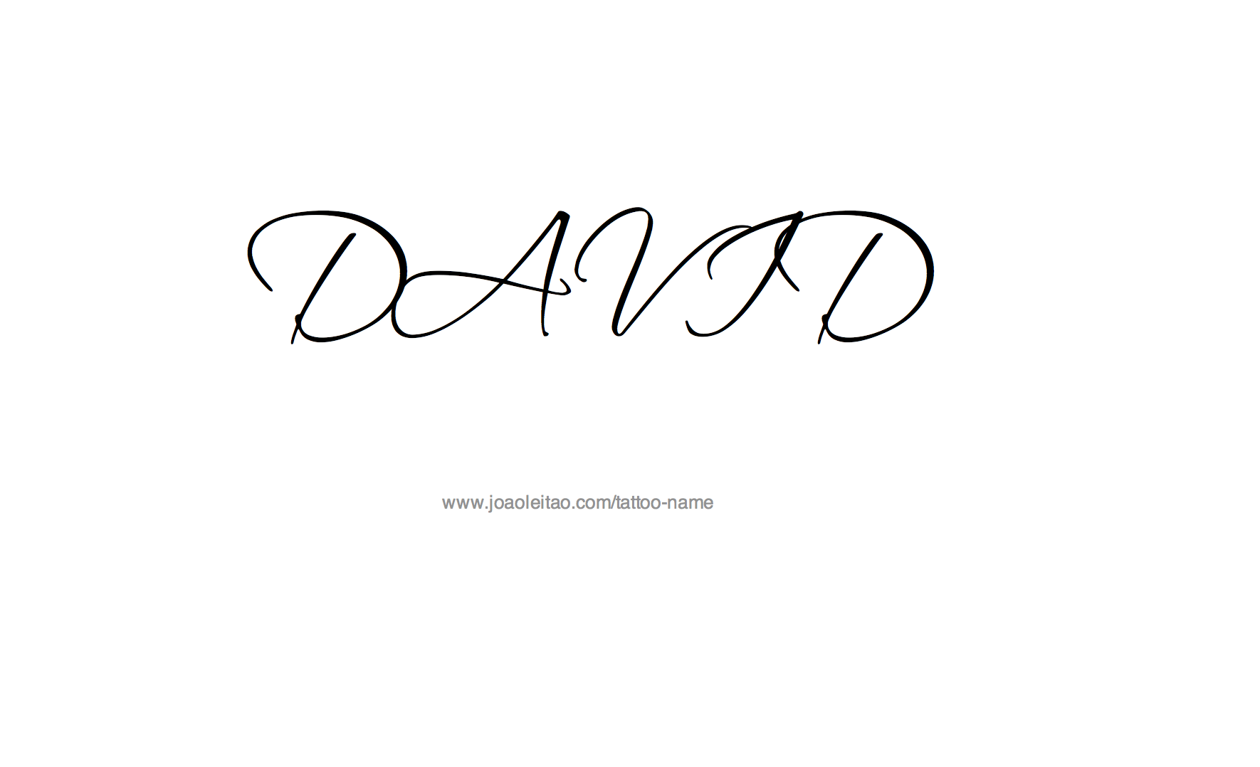 Tattoo Design Name David