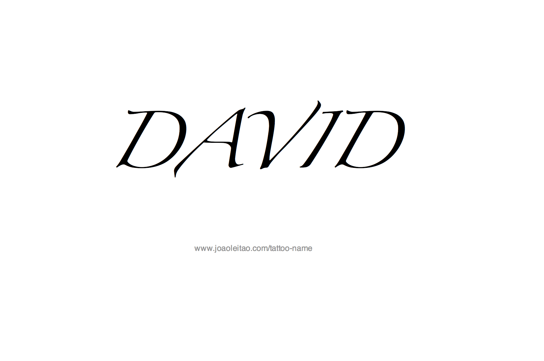 Tattoo Design Name David