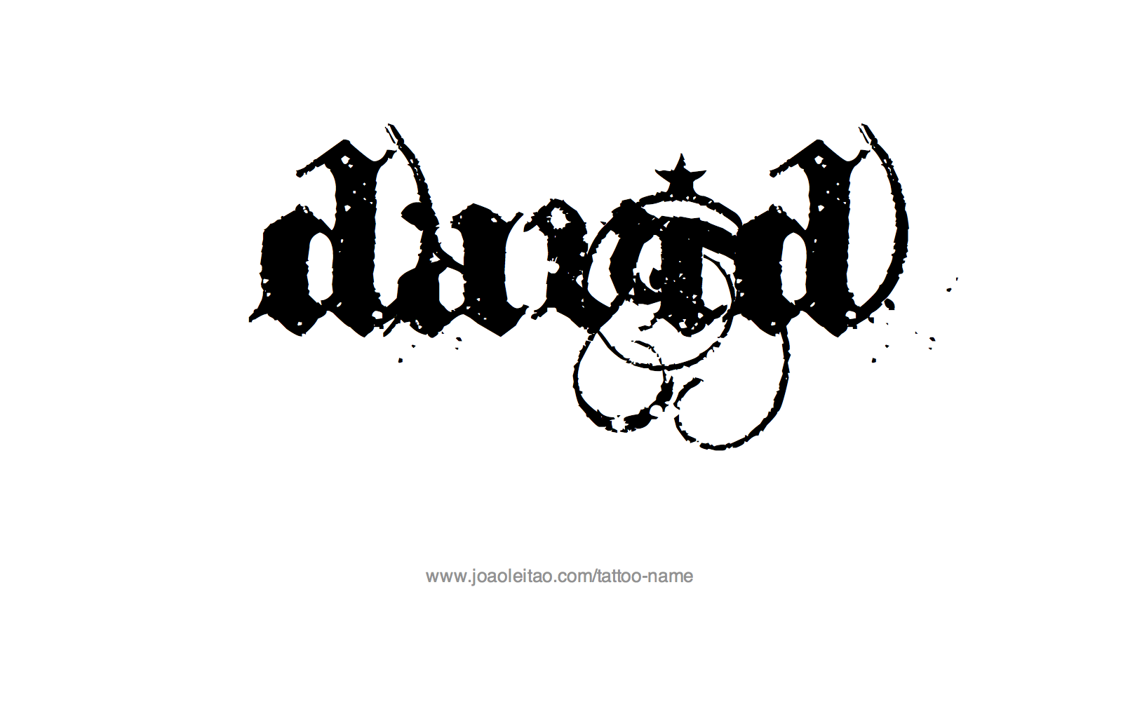 Tattoo Design Name David