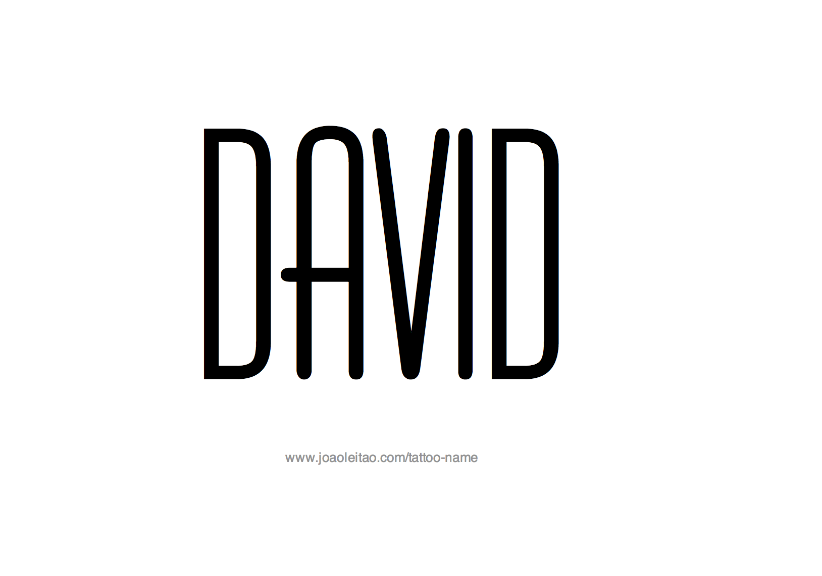 Tattoo Design Name David