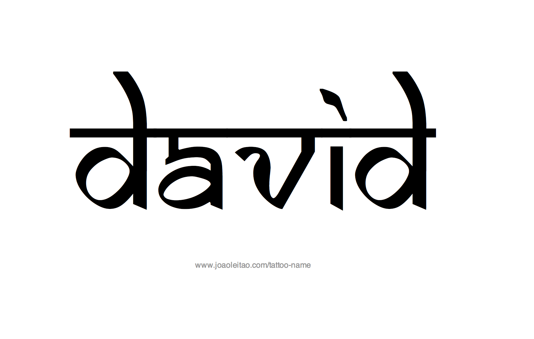 Tattoo Design Name David