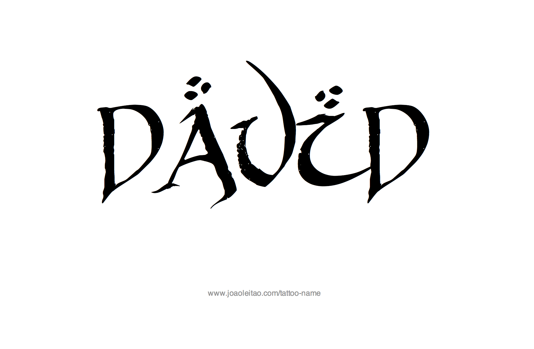 Tattoo Design Name David