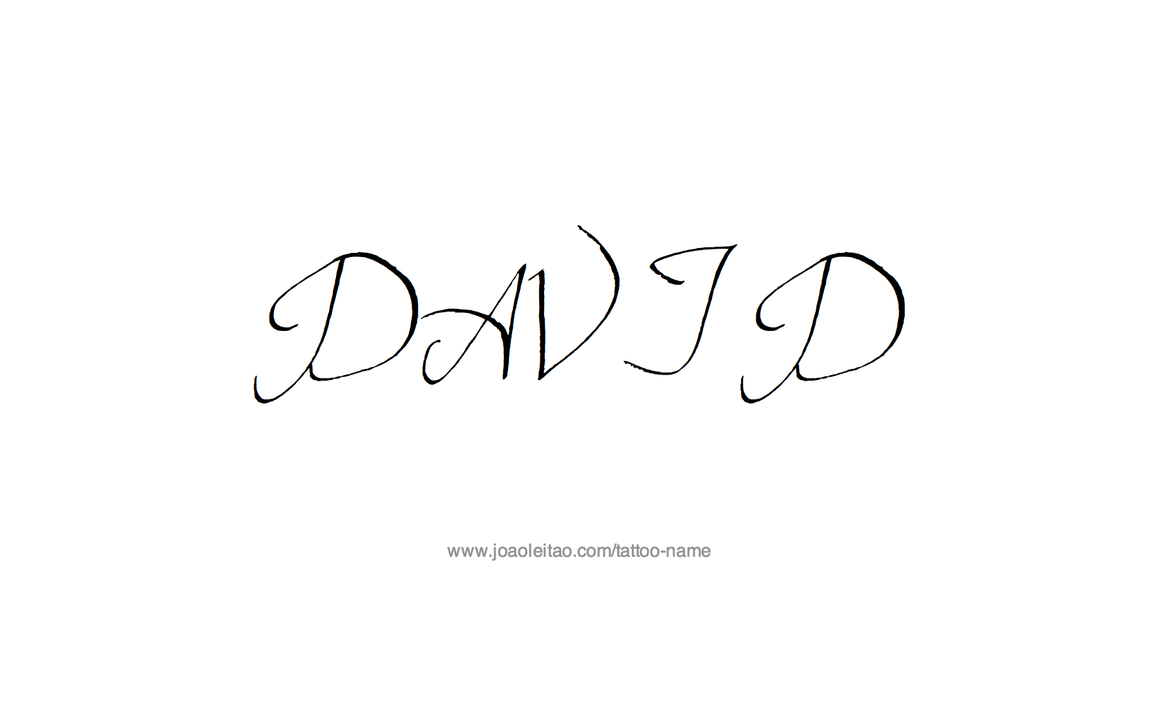 Tattoo Design Name David