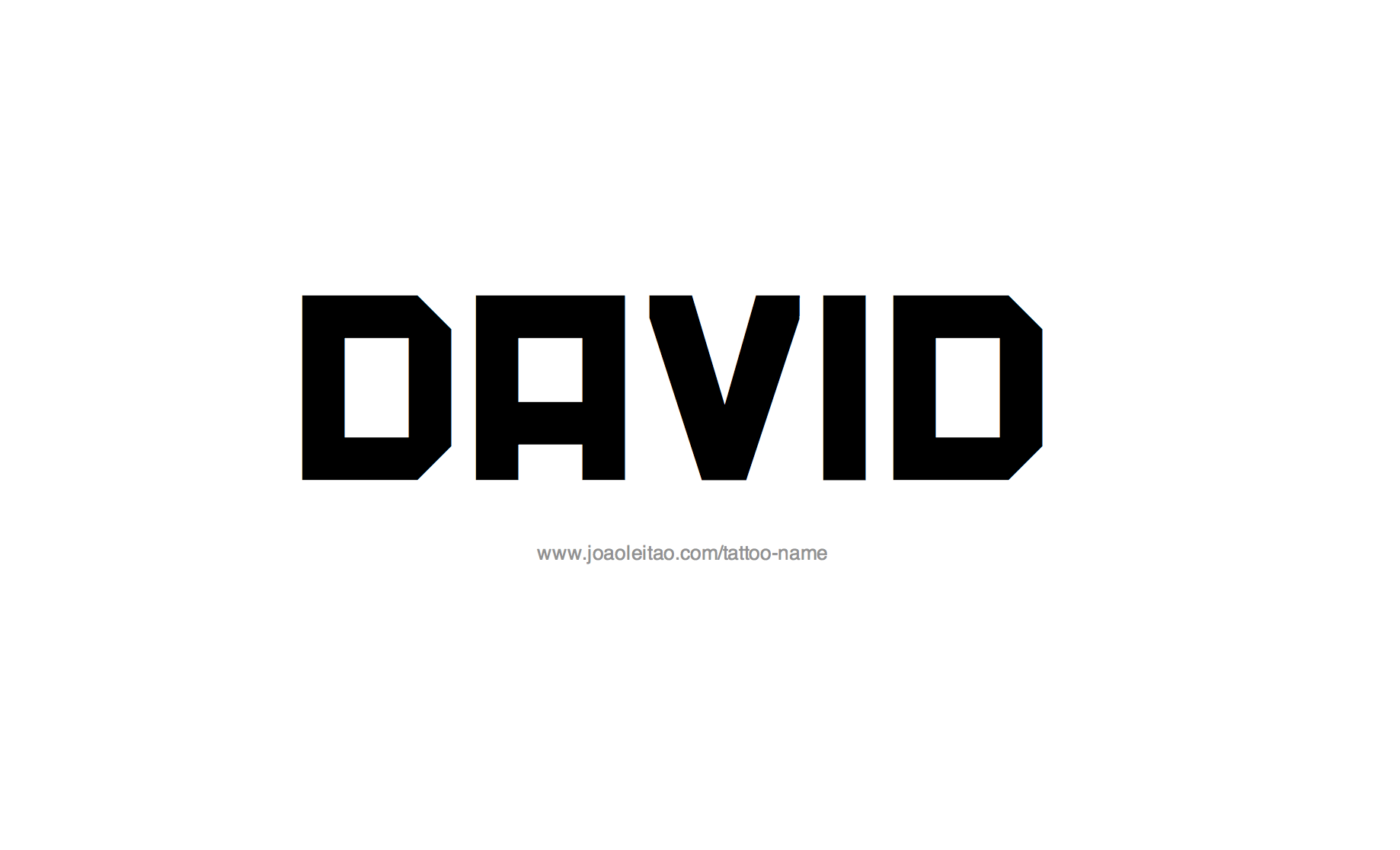 Tattoo Design Name David