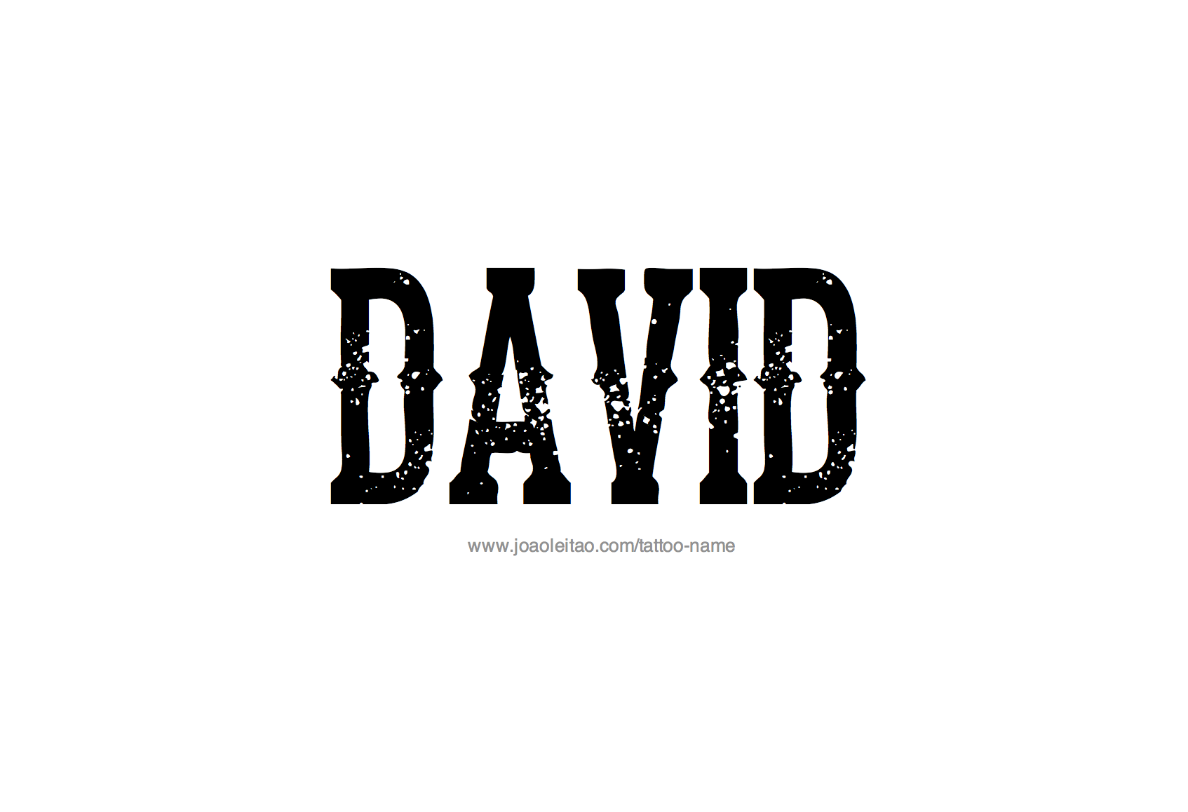 Tattoo Design Name David