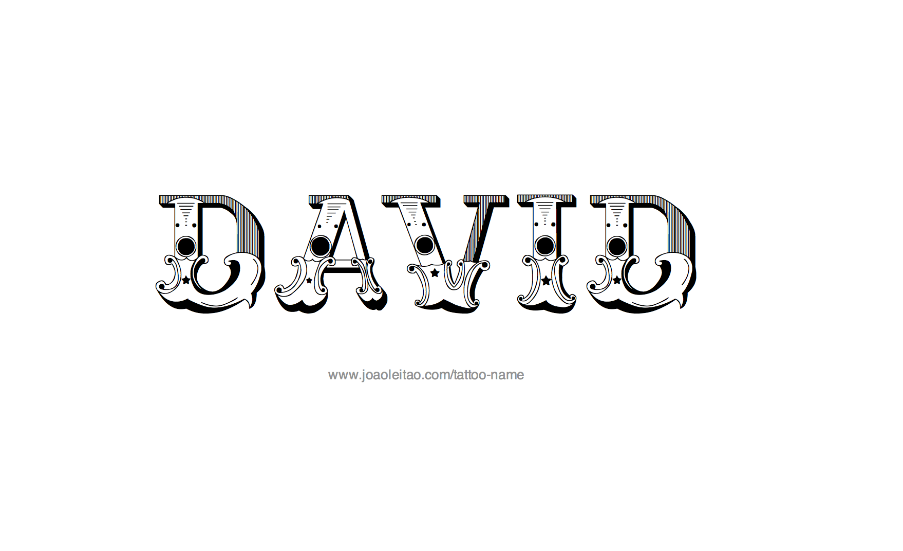 Tattoo Design Name David