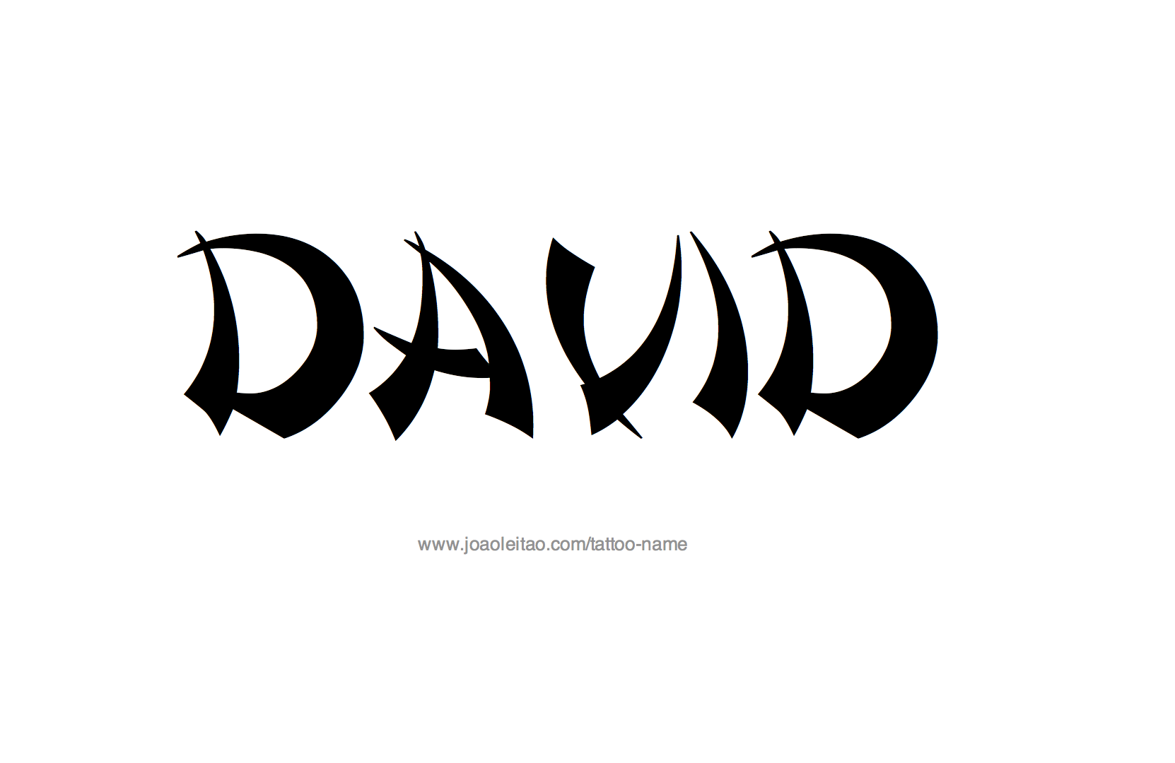 Tattoo Design Name David