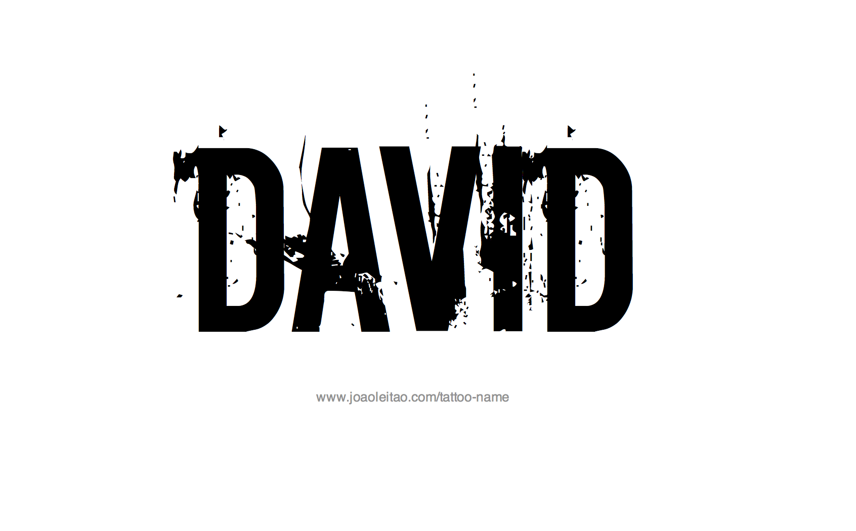 Tattoo Design Name David