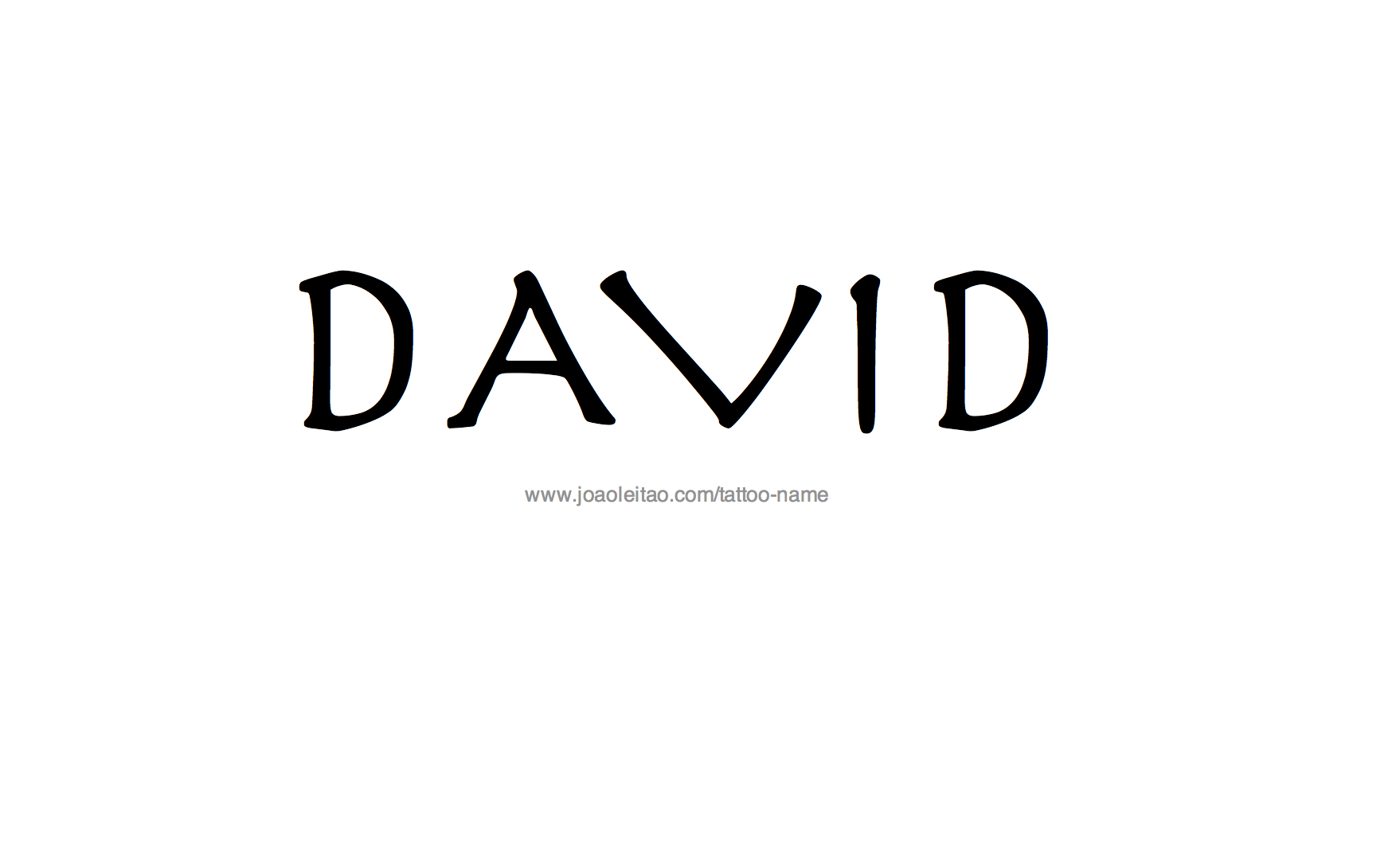 Tattoo Design Name David