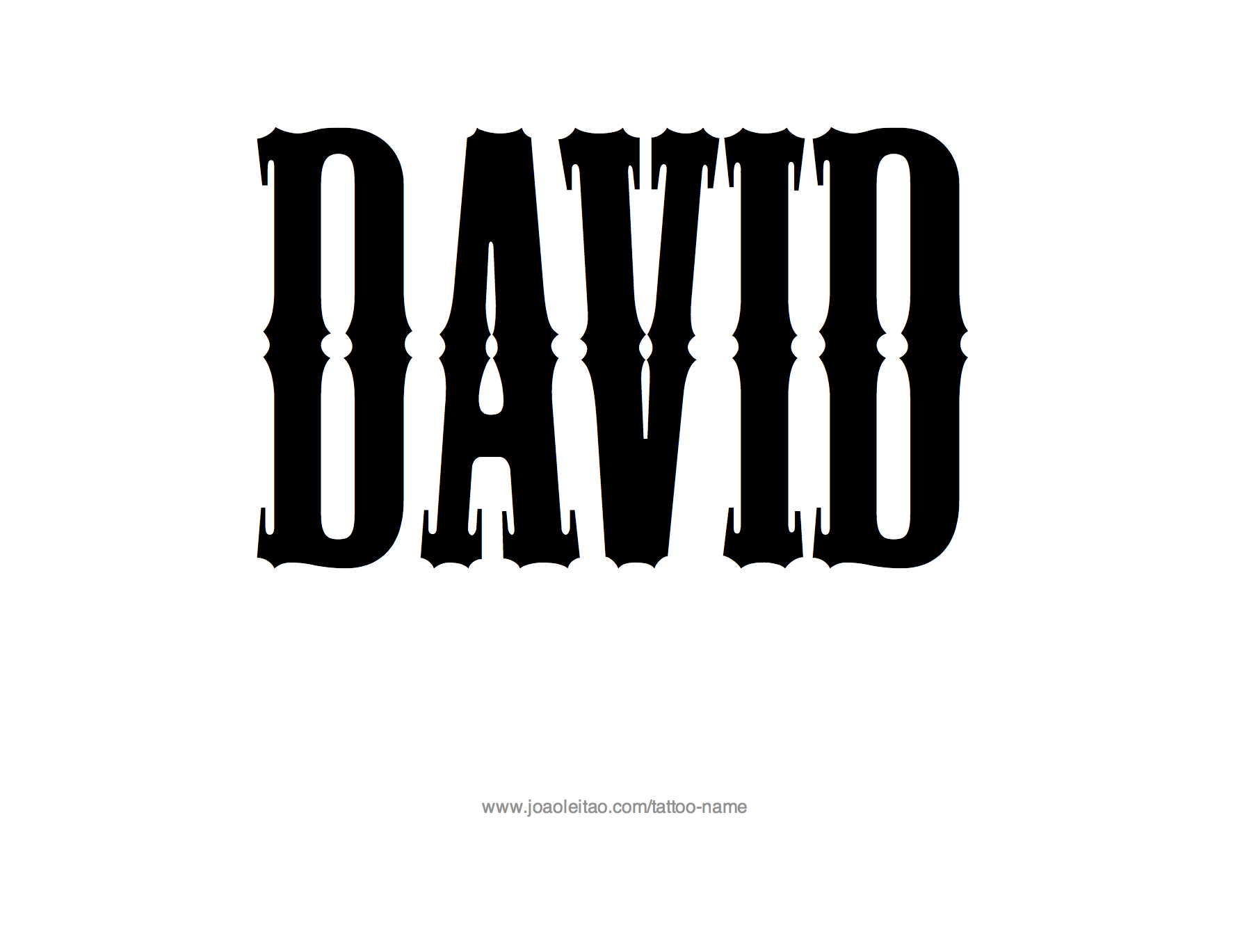 Tattoo Design Name David