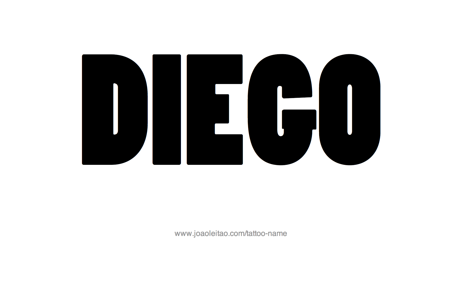 Tattoo Design Name Diego