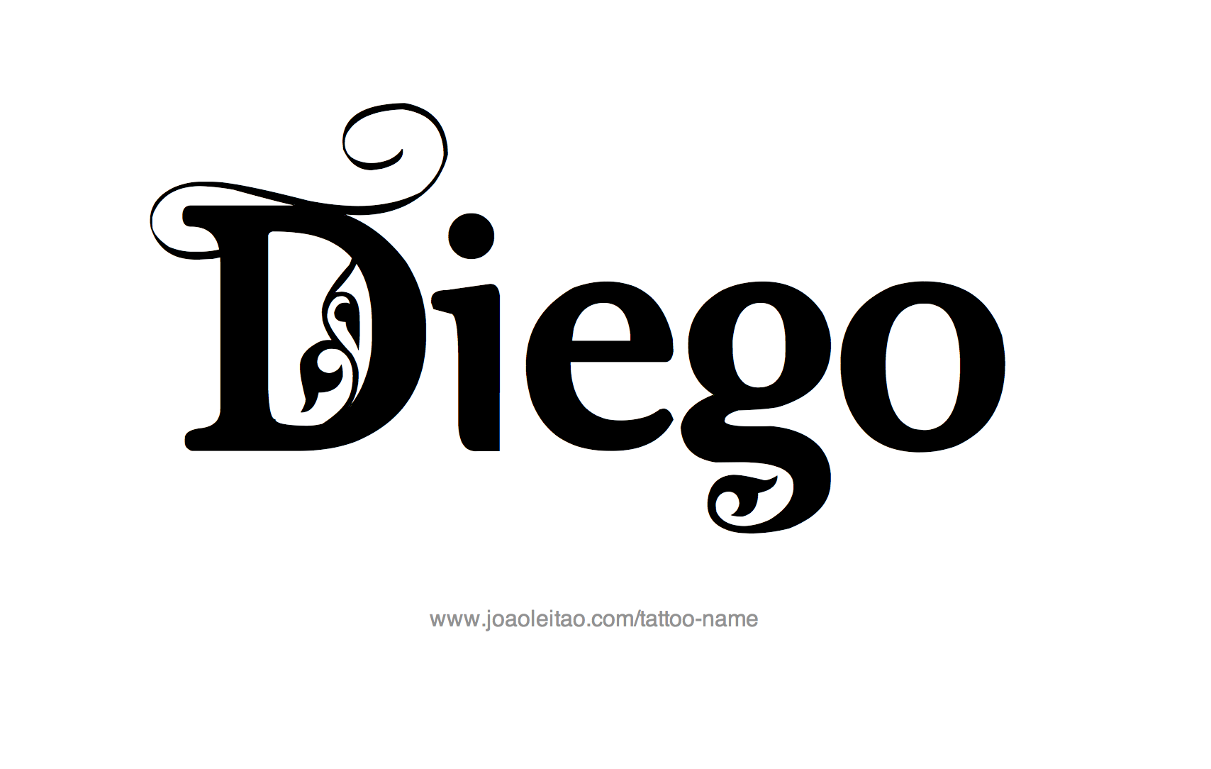 Tattoo Design Name Diego