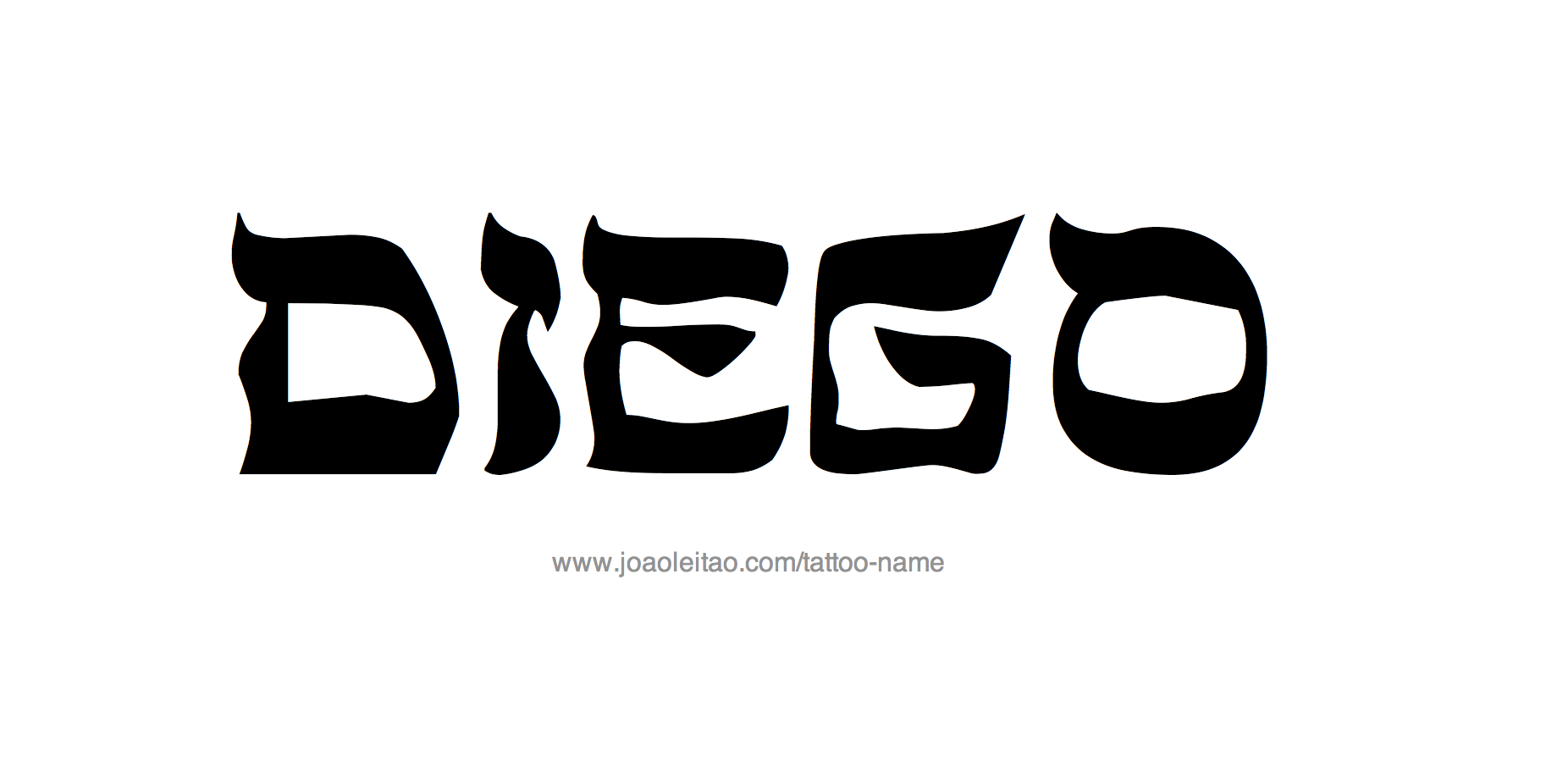 Tattoo Design Name Diego