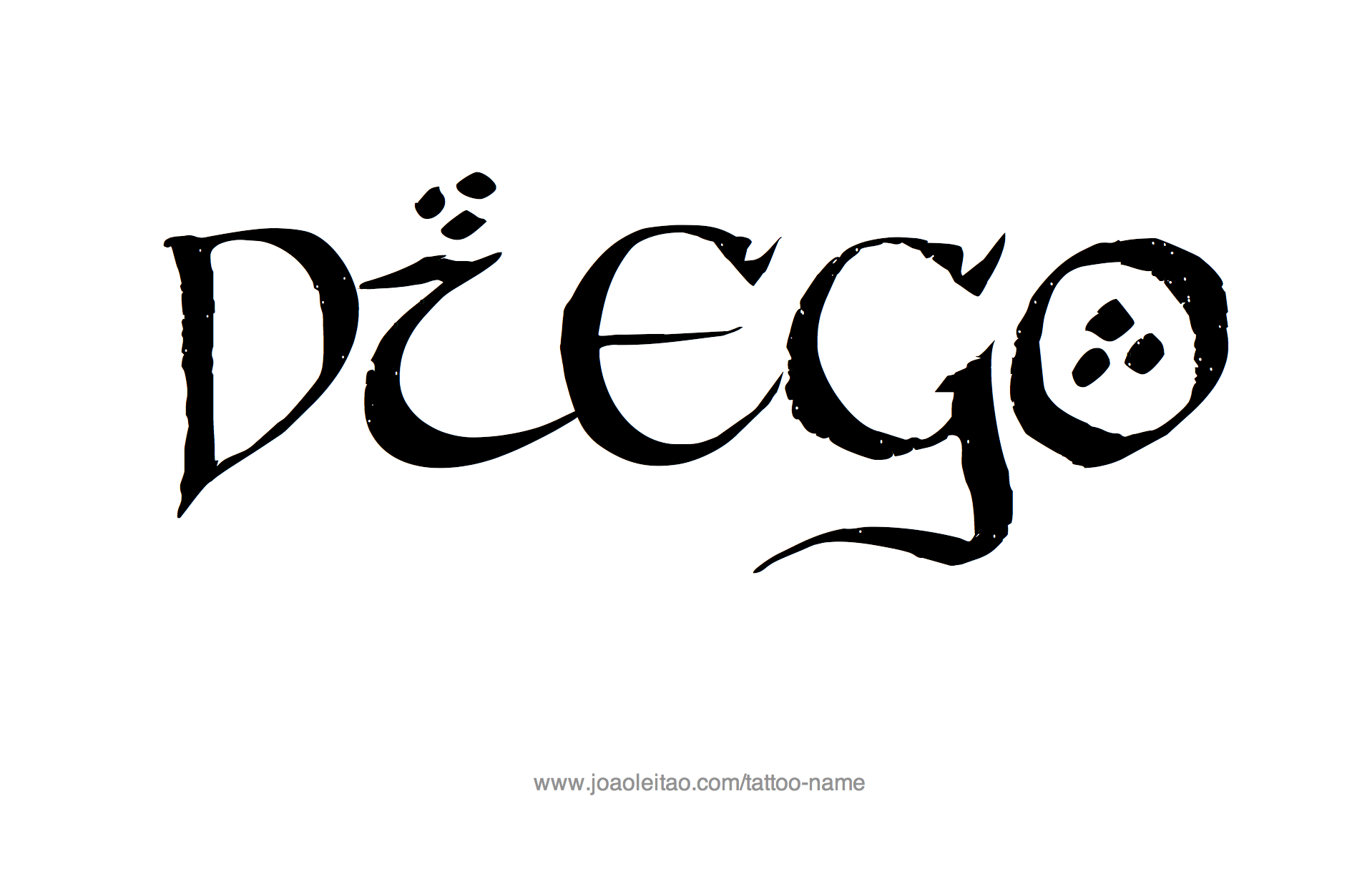 Tattoo Design Name Diego