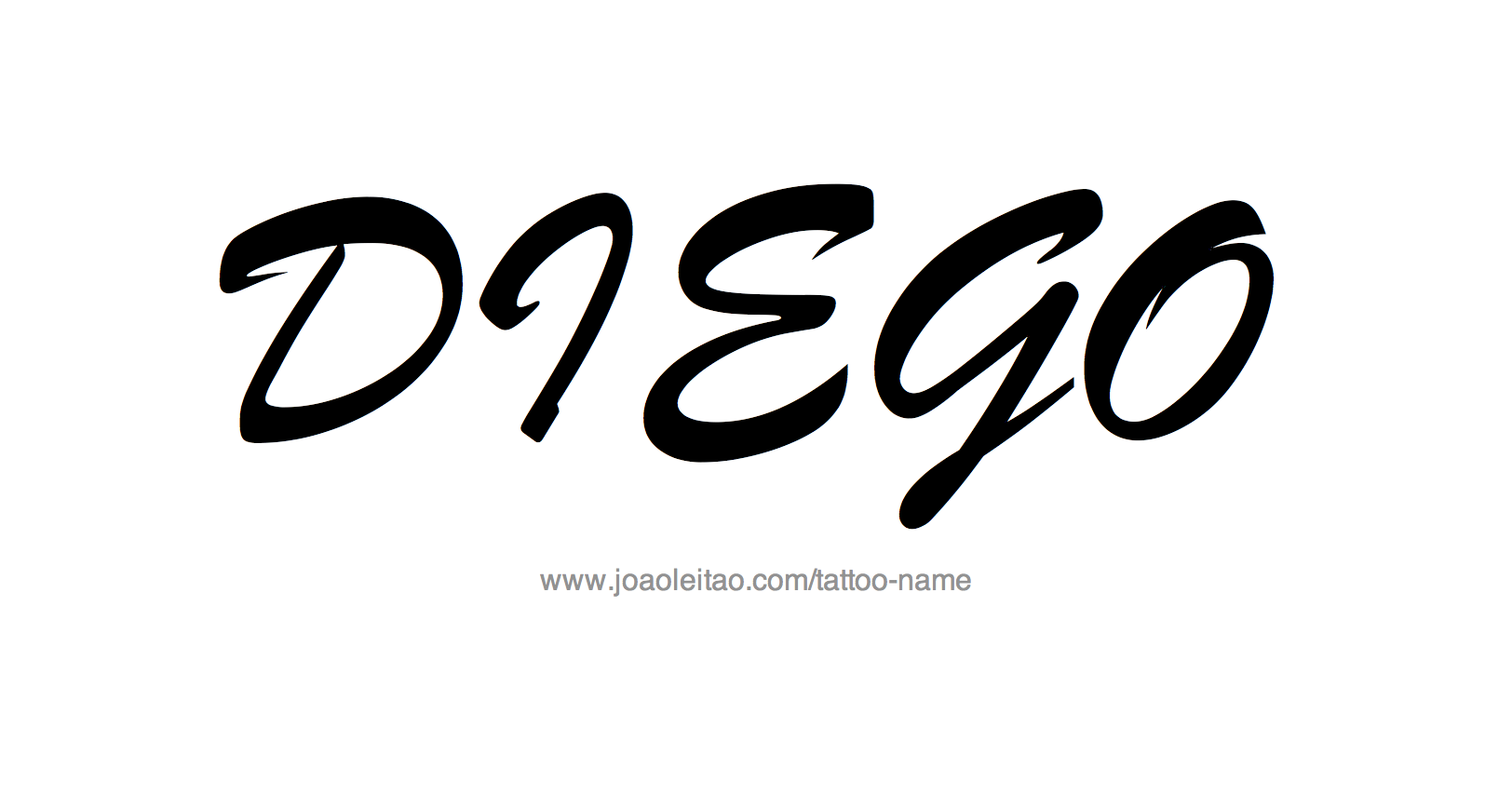 Tattoo Design Name Diego