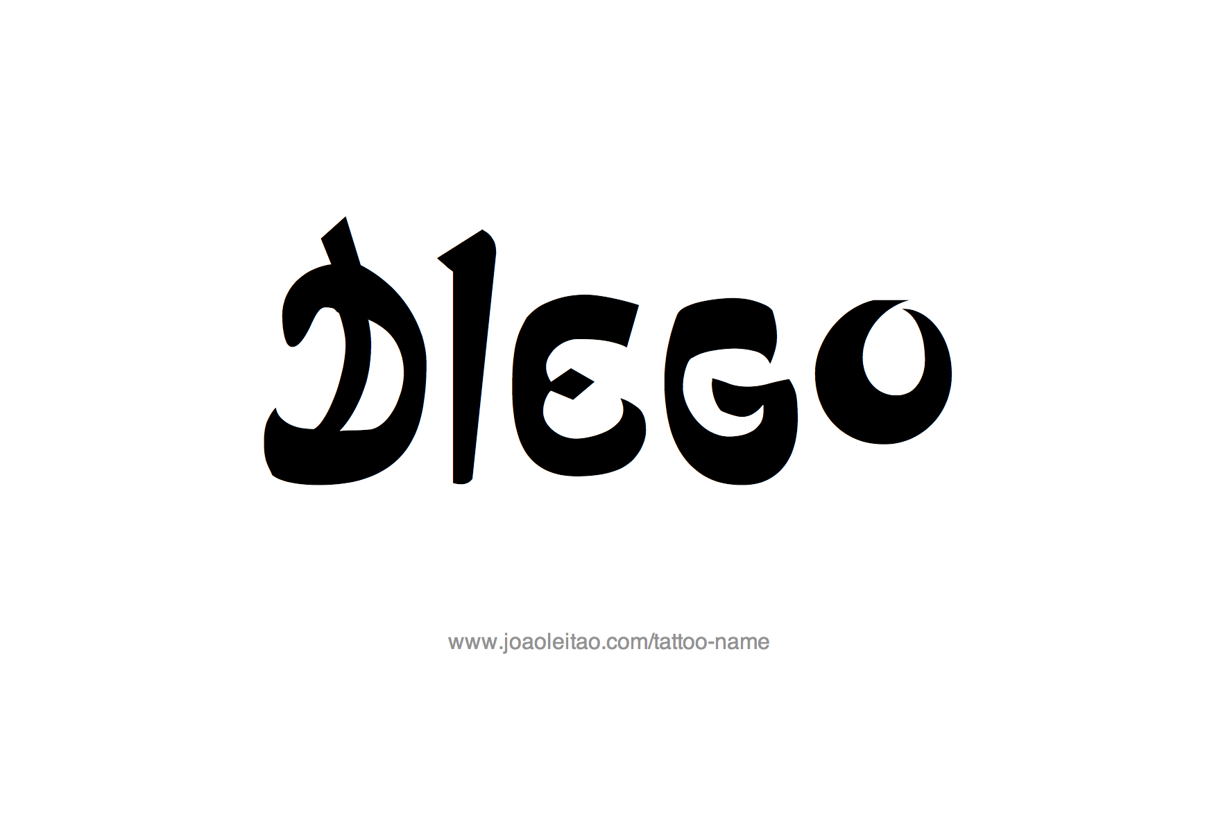 Tattoo Design Name Diego