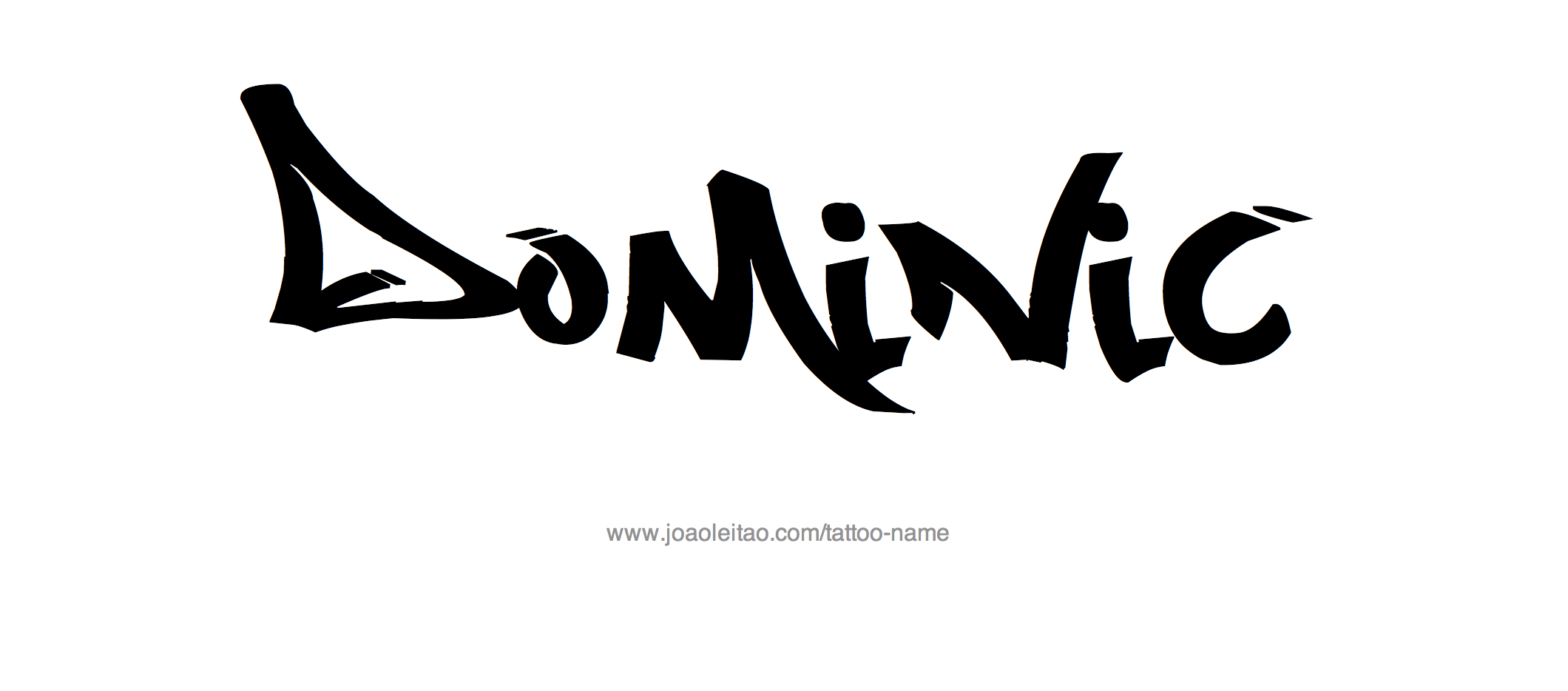 Tattoo Design Name Dominic